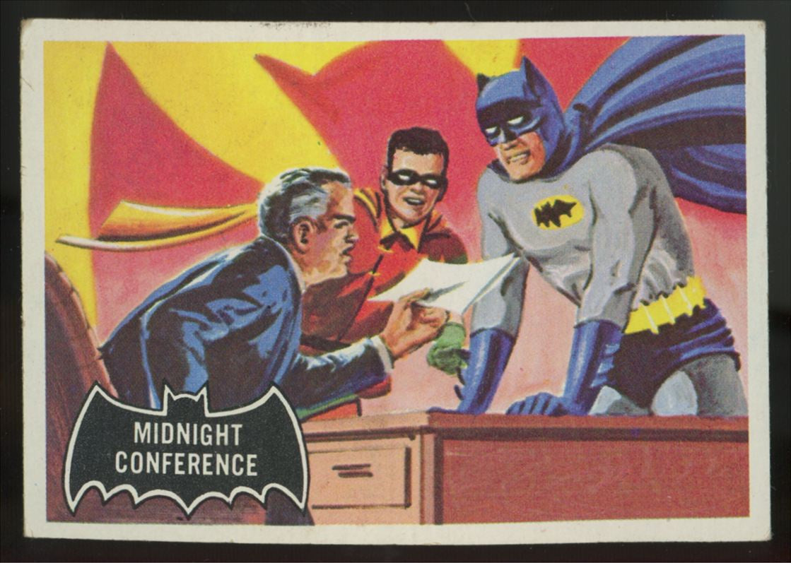 1966 Topps Batman Midnight Conference #4 VG-VG/EX