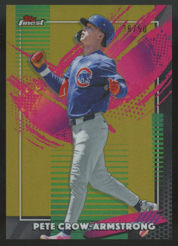 2026 Topps Finest Pete Crow-Armstrong Rare Gold Refractor /50 #235