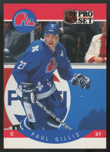 1990-91 NHL Pro Set Paul Gillis Bloody Nose / 37 Error #246 "A"