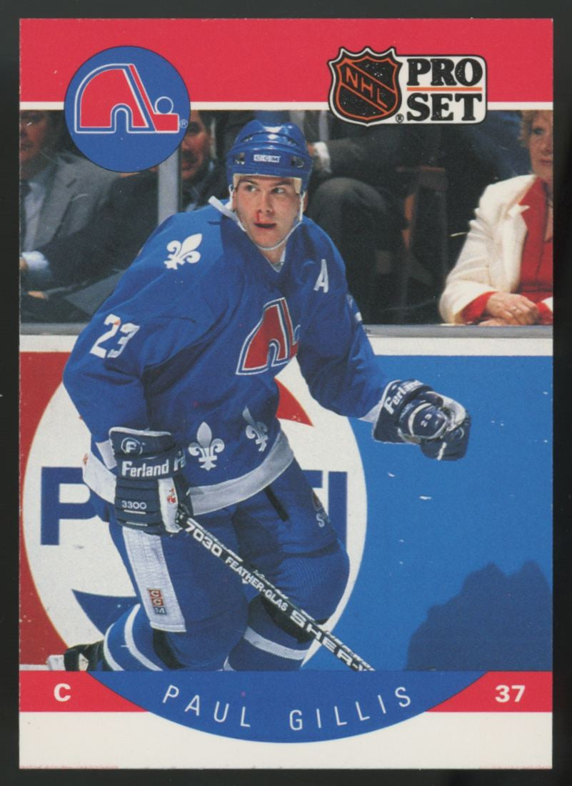 1990-91 NHL Pro Set Paul Gillis Bloody Nose / 37 Error #246 "A"