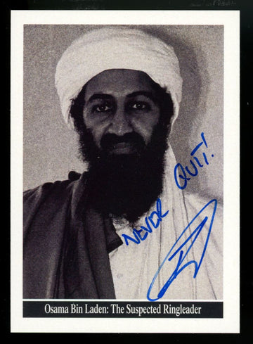 2001 Topps Enduring Freedom Osama Bin Laden Buyback Robert O'Neill Auto /911 #19
