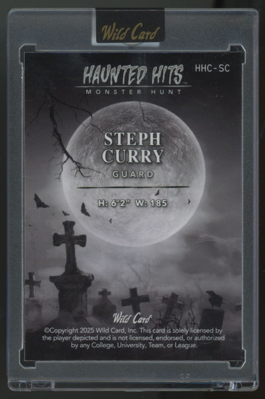 2025 Wild Card Haunted Hits Stephen Curry Cemetery /3 #HHC-SC
