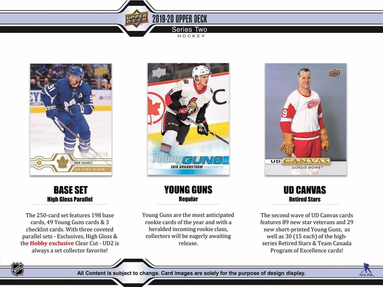2019/20 Upper Deck Series 2 Hockey Hobby Box