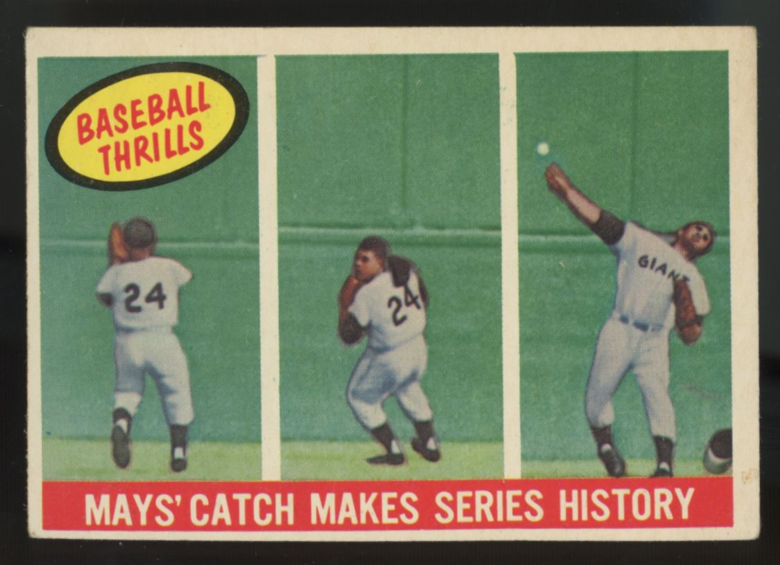 1959 Topps Baseball Thrills Set (10 cards) Mantle/Mays EX