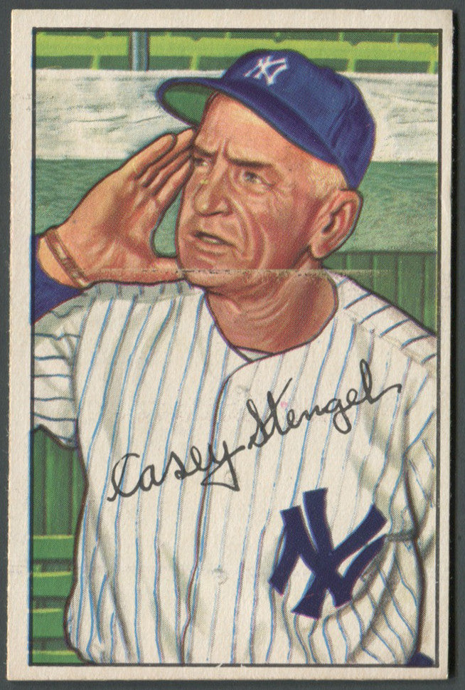 1952 Bowman Casey Stengel New York Yankees #217 EX
