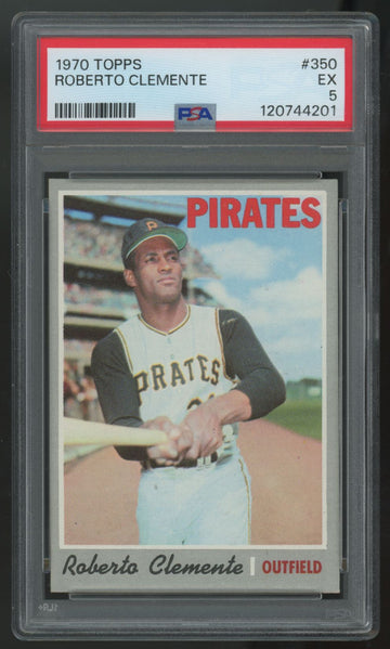 1970 Topps Roberto Bob Clemente #350 PSA 5
