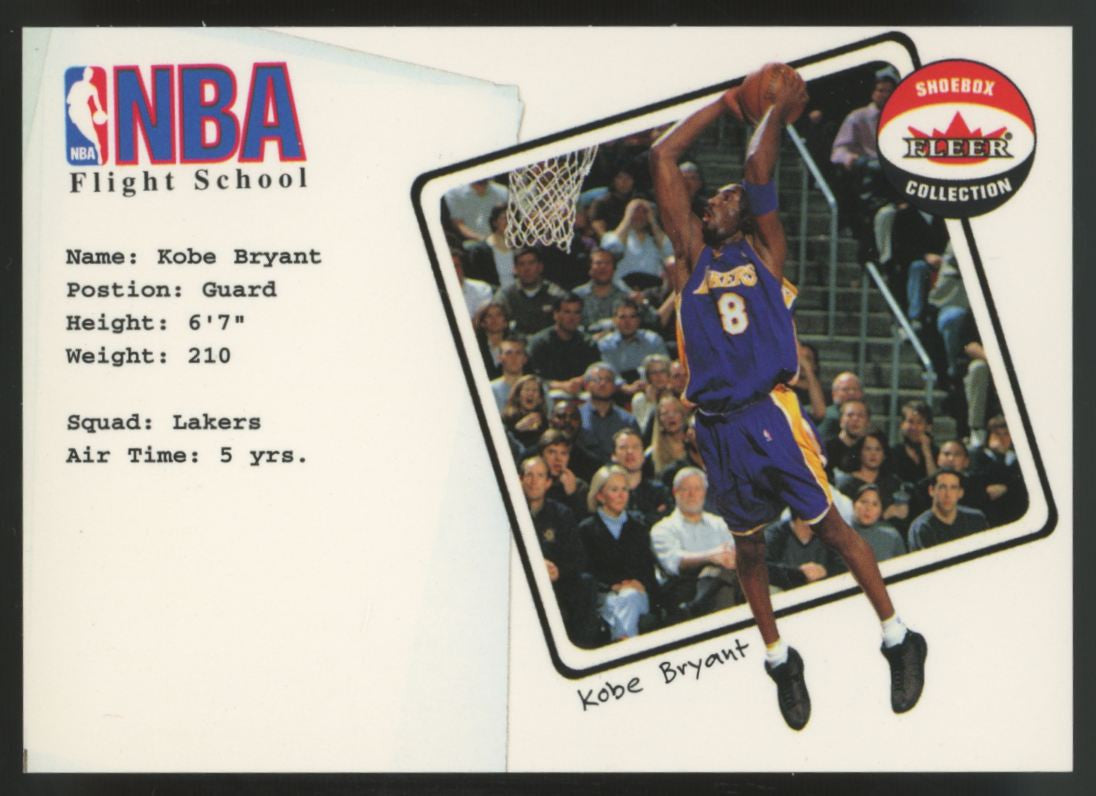 2001-02 Fleer Shoebox Kobe Bryant Flight School #2