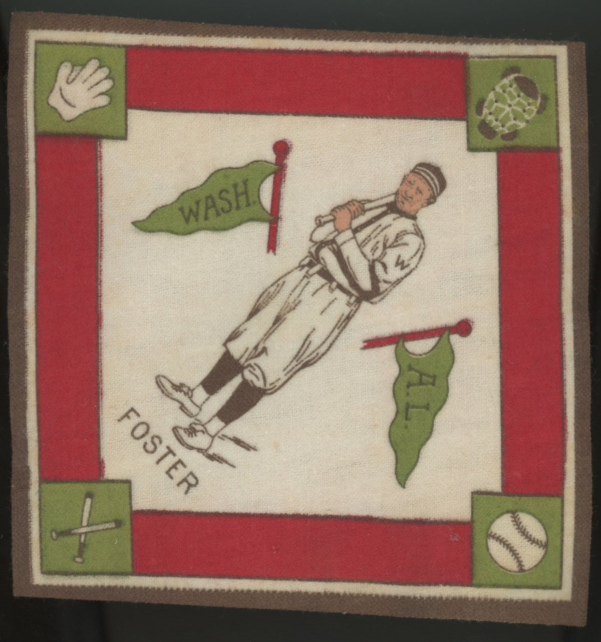 1914 B18 Eddie Foster Wash. AL  Blanket EX
