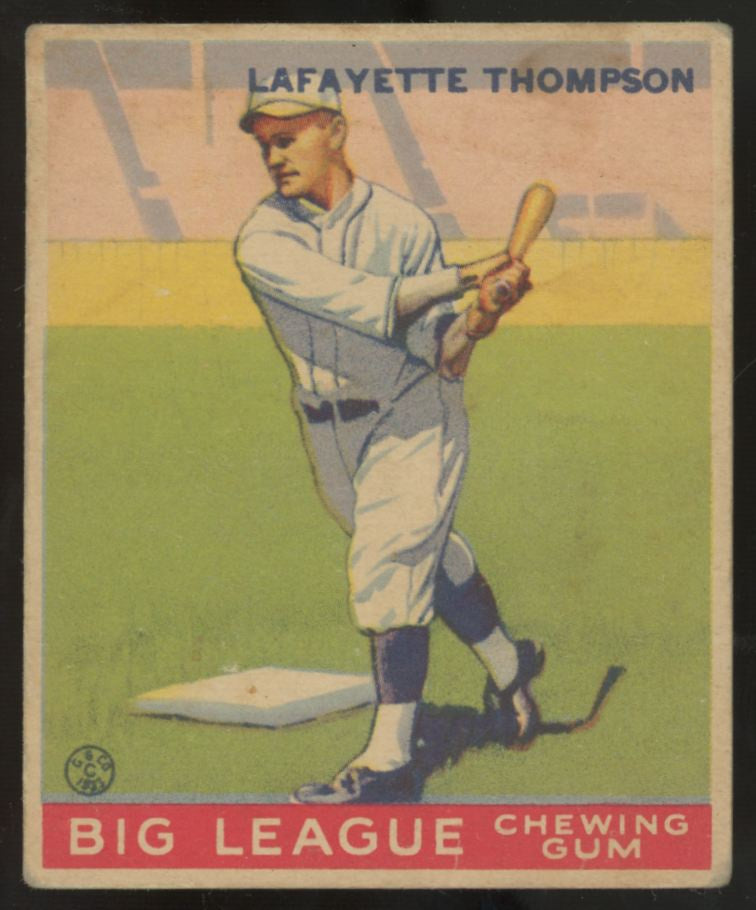 1933 Goudey Lafayette Thompson #13 VG+ (MK)