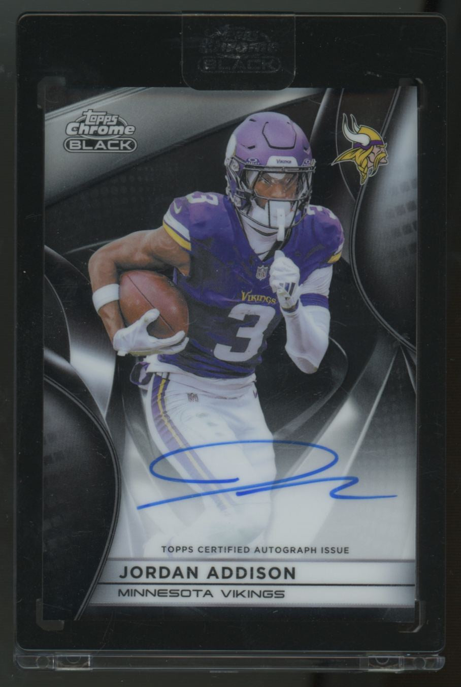 2025 Topps Chrome Black Football Jordan Addison Auto #AU-JAD