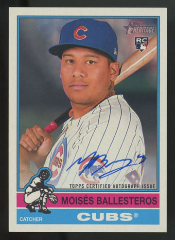 2025 Topps Heritage High Number Moises Ballesteros RC Real One Auto #ROA-BAL