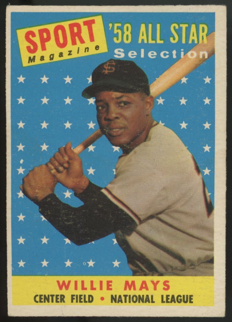1958 Topps Willie Mays All-Star #486 VG/EX