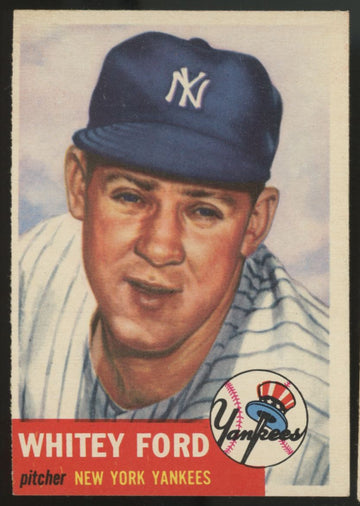 1953 Topps Whitey Ford #207 EX
