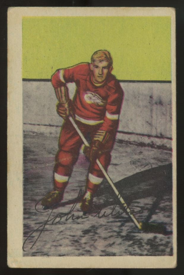 1952-53 Parkhurst Johnny Wilson #89 Good (Creases)