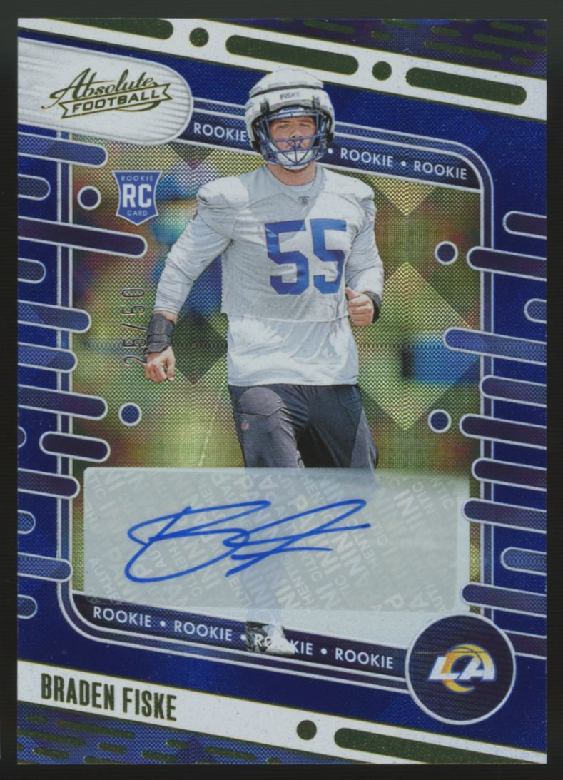 2024 Absolute Braden Fiske RC Auto Blue /50 #139