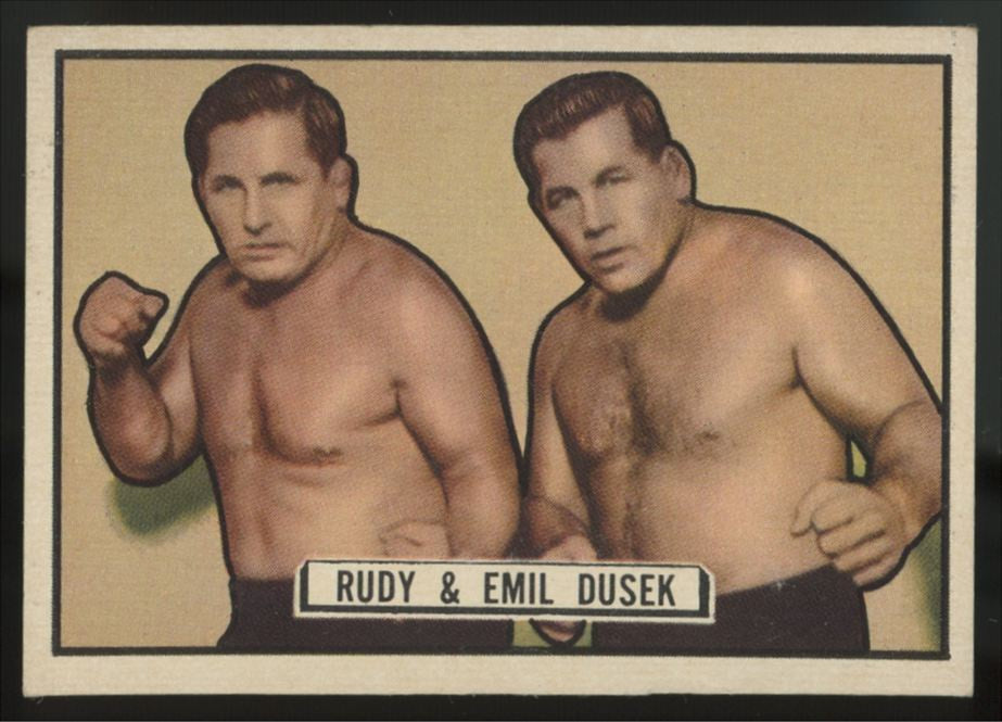 1951 Topps Ringside Rudy & Emil Dusek #9 EX