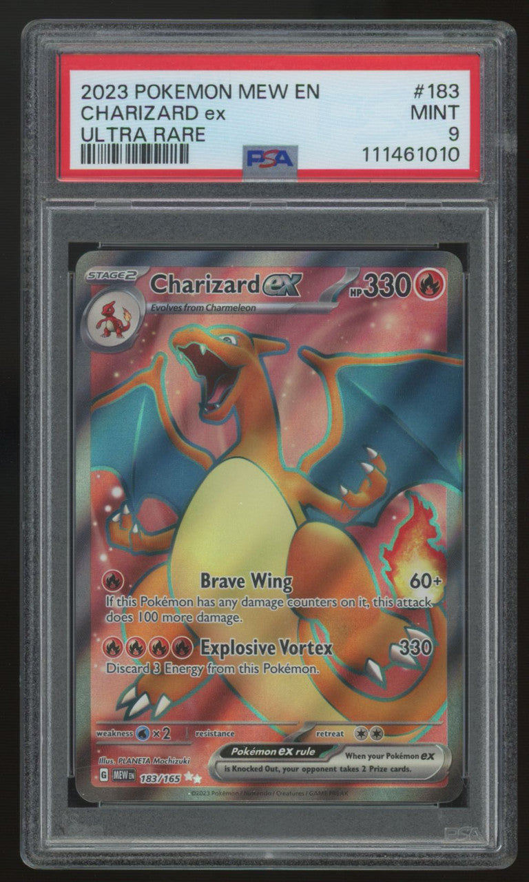2023 Pokemon Charizard ex 151 Ultra Rare #183 PSA 9