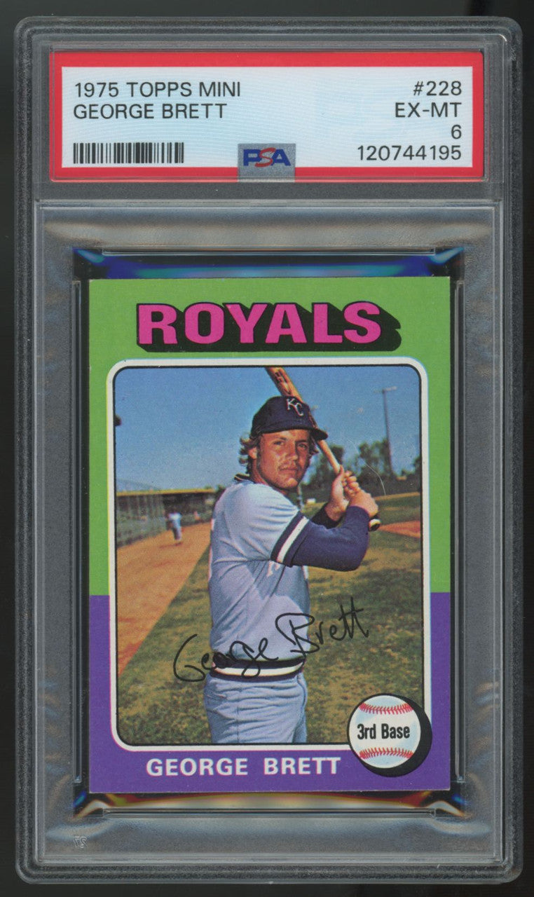 1975 Topps Mini George Brett #228 PSA 6