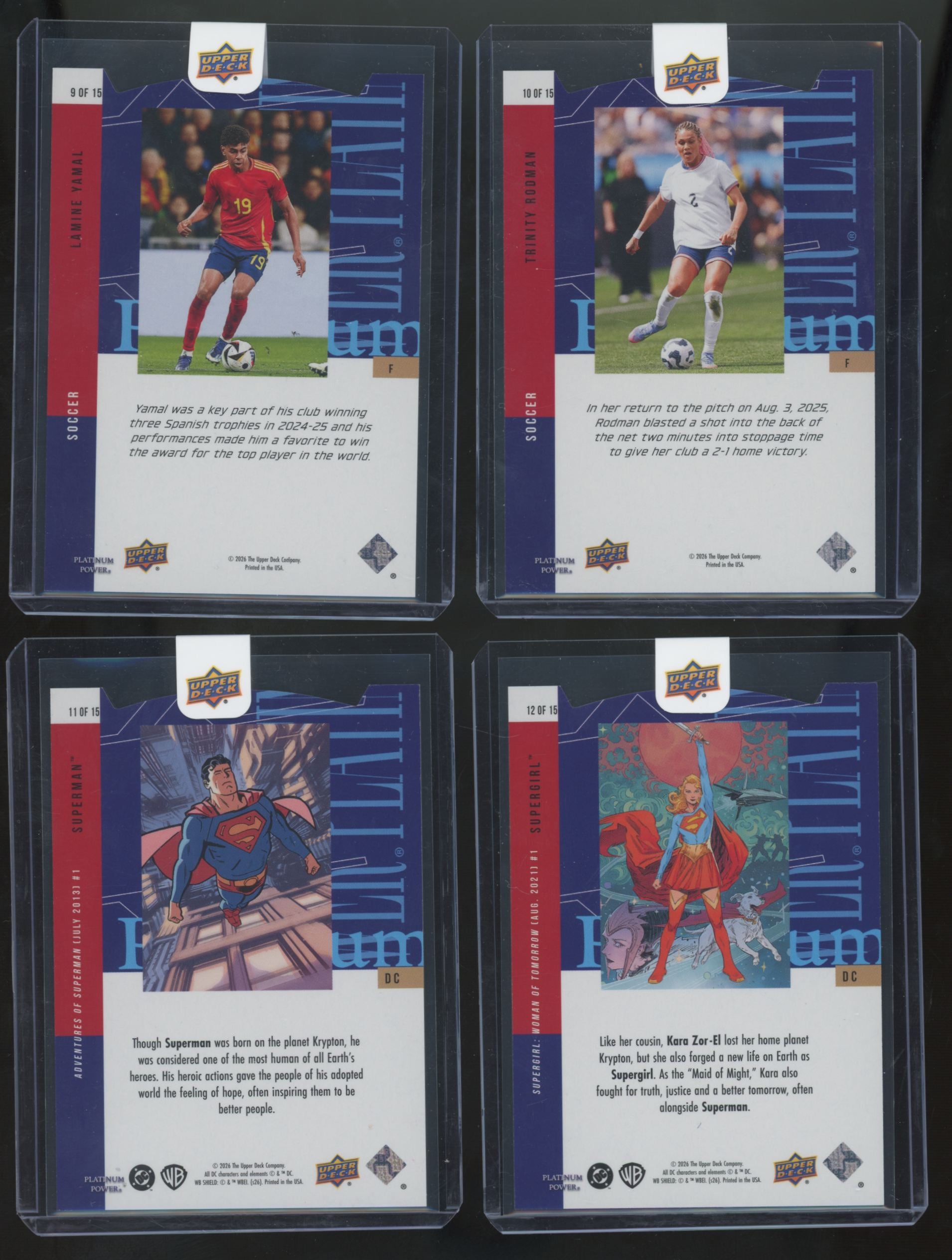 2026 Upper Deck CDD Conference Platinum Power Complete Set (15/15)