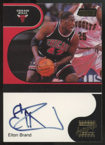 1999-2000 Stadium Club Certified Autograph Issue Elton Brand Auto #LS-EB