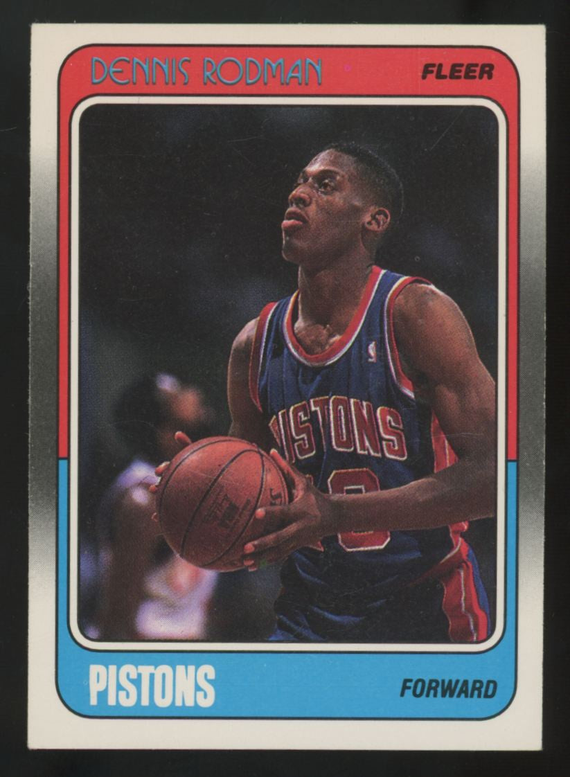 1988-89 Fleer Dennis Rodman RC #43 EX