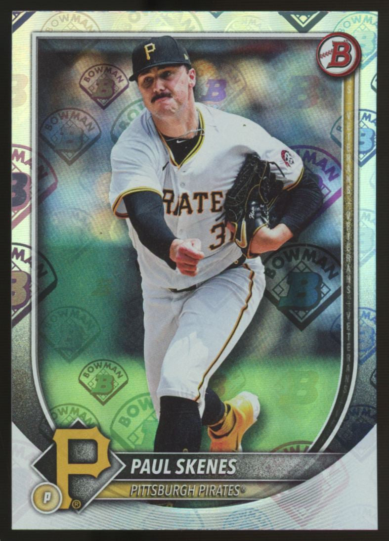 2025 Bowman Baseball Paul Skenes Retro Logo SSP #30