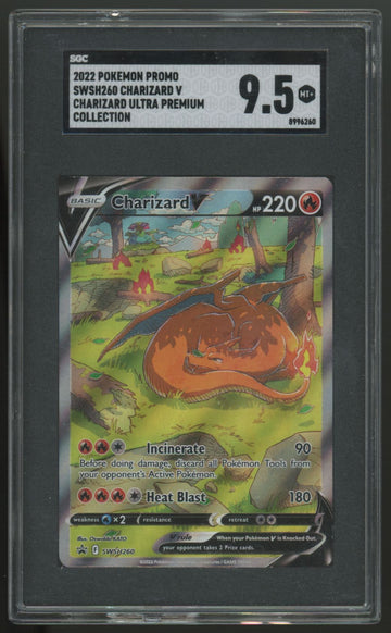 2022 Pokemon Charizard V Ultra Premium Collection #SWSH260 SGC 9.5