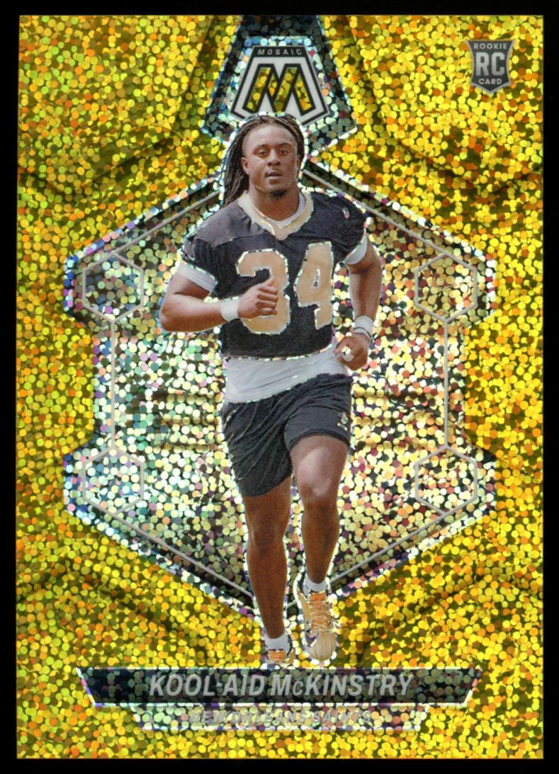 2024 Panini Mosaic Kool-Aid McKinstry RC Gold Sparkle Prizm /24 #341