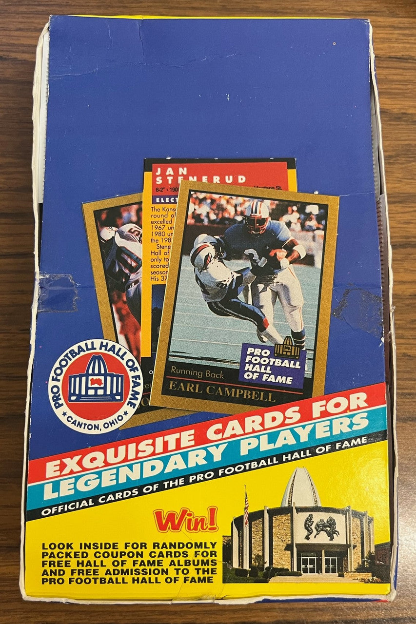 1991 Pro Football Hall Of Fame Box 36 Sealed Packs
