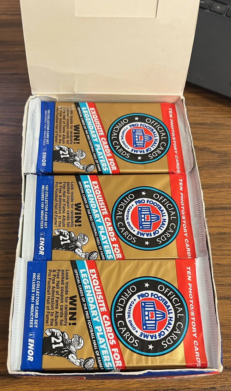 1991 Pro Football Hall Of Fame Box 36 Sealed Packs