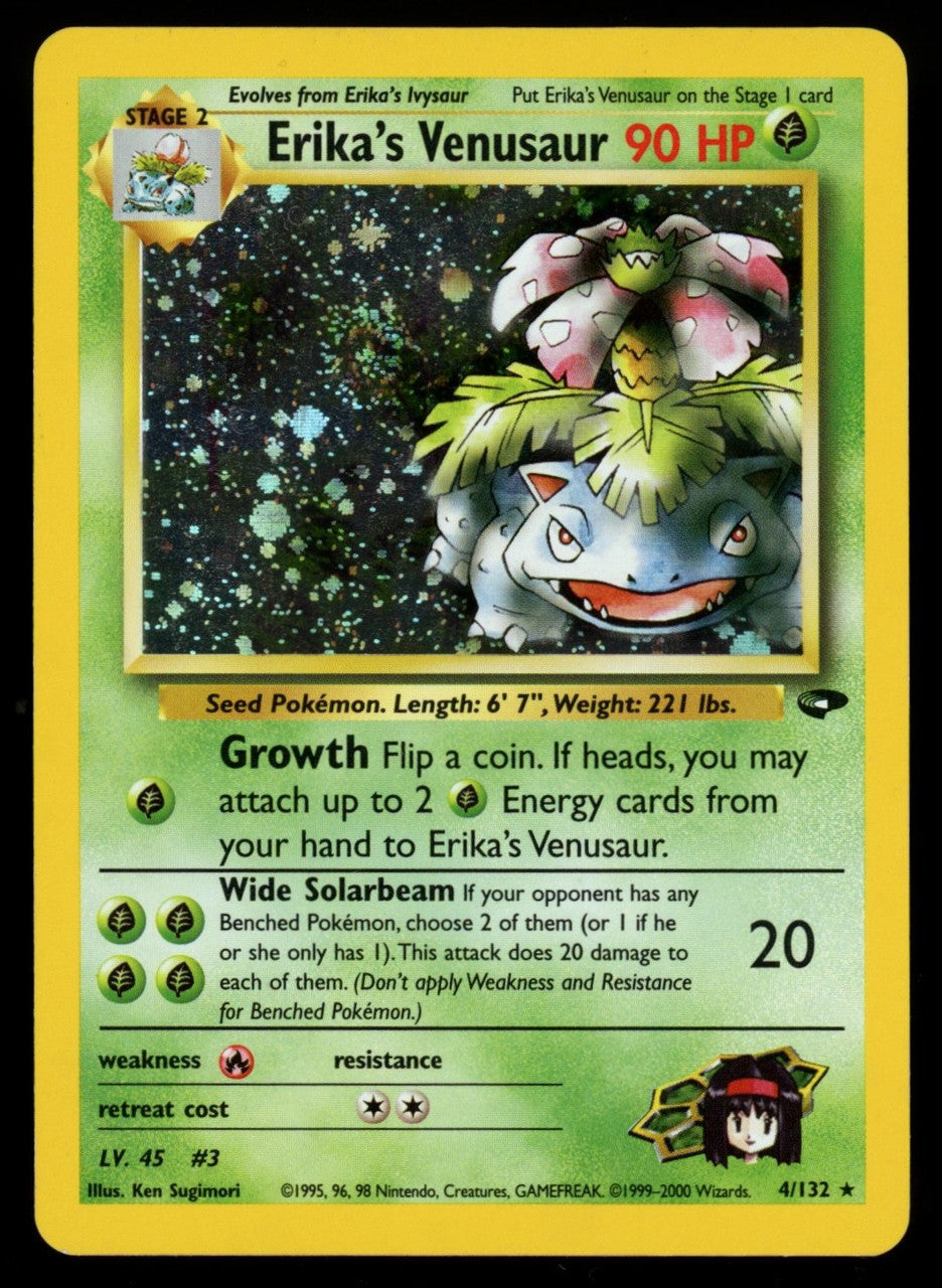 Pokemon Erika's Venusaur Gym Challenge Holo #4/132
