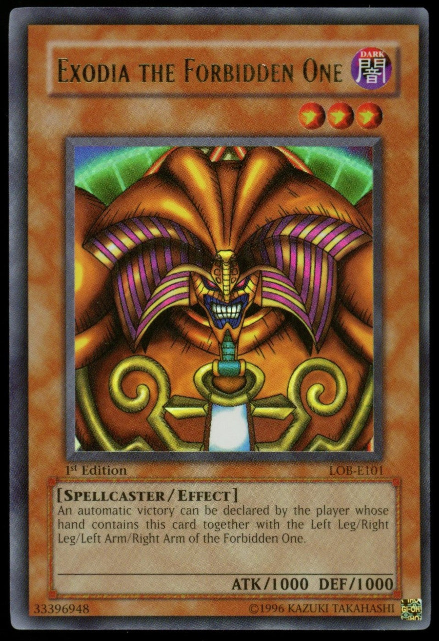 Yugioh Exodia the Forbidden One 1st Edition #LOB-E101 (European)