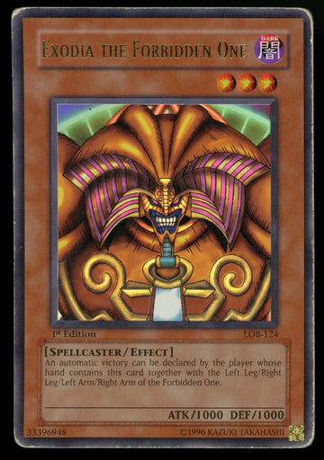 Yugioh Exodia the Forbidden One 1st Edition #LOB-124 HP