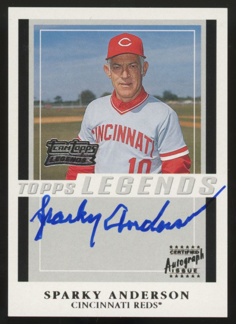 2003 Topps Team Topps Sparky Anderson Legends Auto #TT-SA