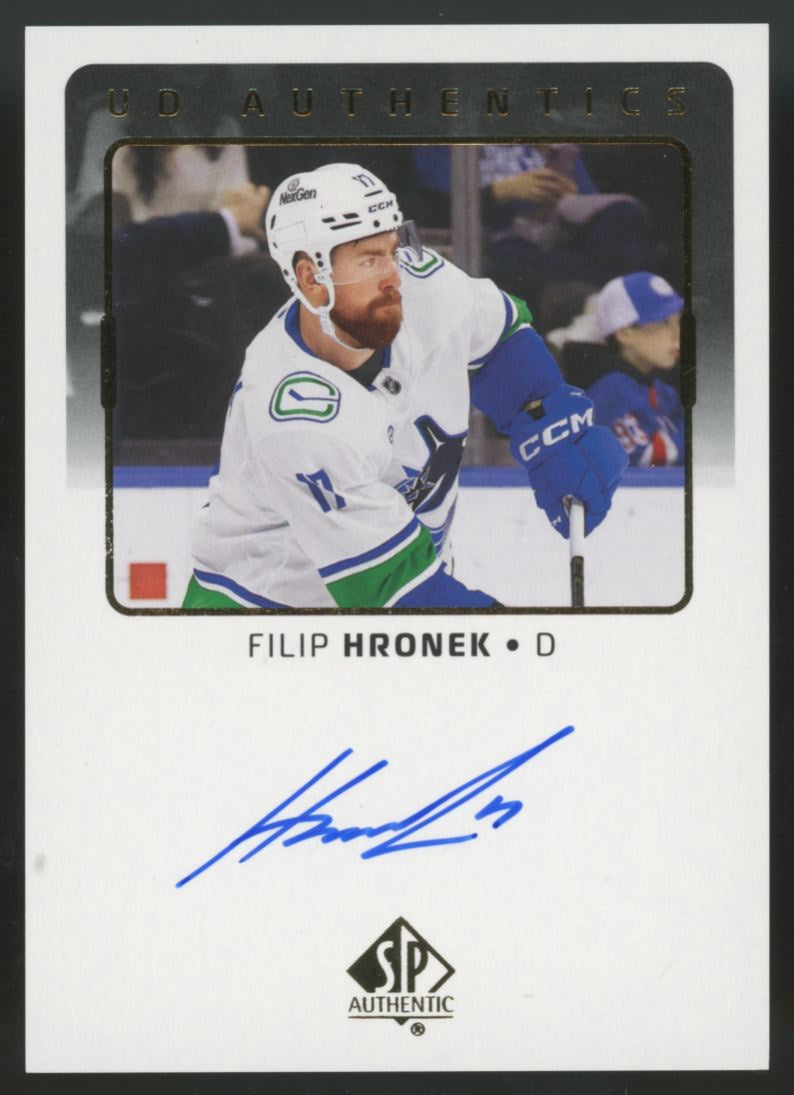 2025-26 Upper Deck SP Authentic Filip Hronek UD Authentics Auto #UDA-FH