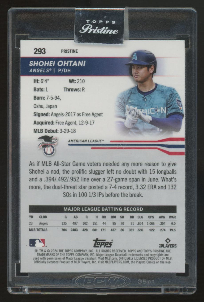 2024 Topps Pristine Shohei Ohtani Pristine Refractor #293
