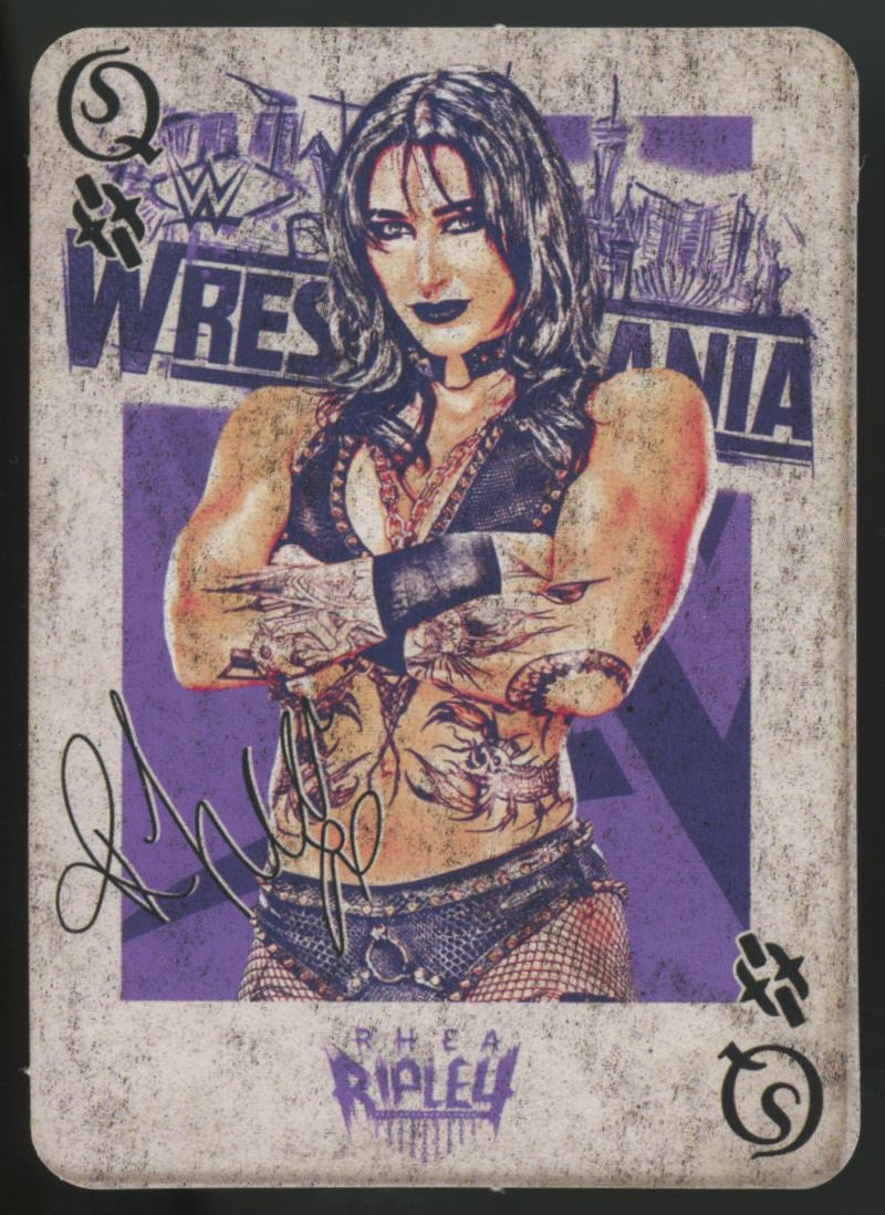 2026 Ripple Junction Rhea Ripley Wrestlemania Vegas Promo Card