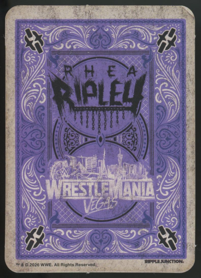 2026 Ripple Junction Rhea Ripley Wrestlemania Vegas Promo Card
