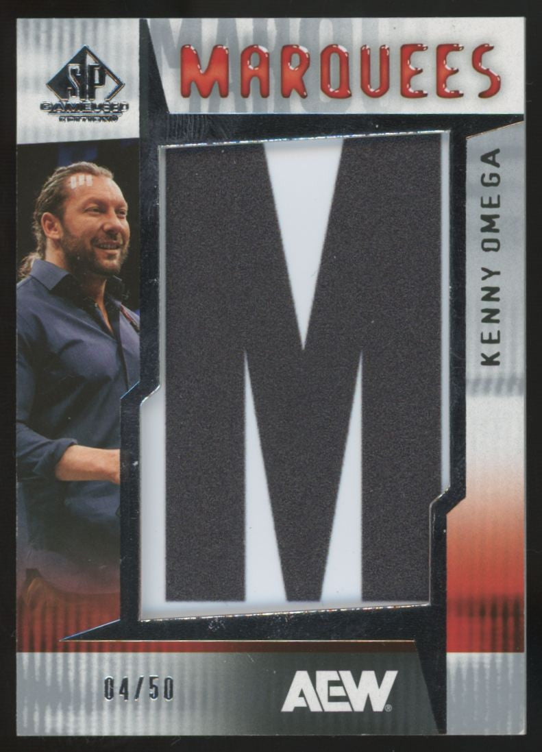 2025 Upper Deck SP Game Used AEW Kenny Omega Marquees Patch /50 #MQ-OM