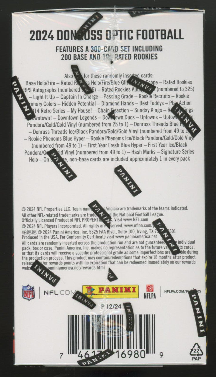 2024 Donruss Optic Football Hobby Blaster Box
