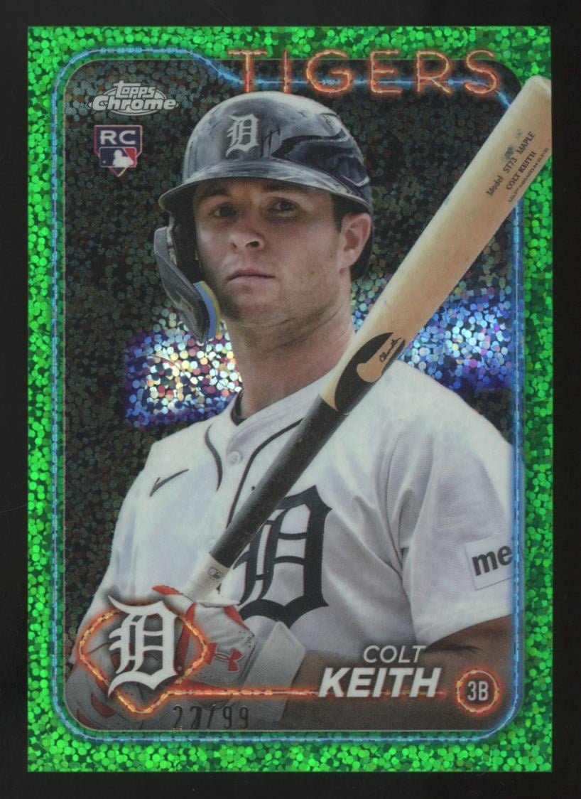 2024 Topps Chrome Update Colt Keith RC Green Speckle /99 #USC8