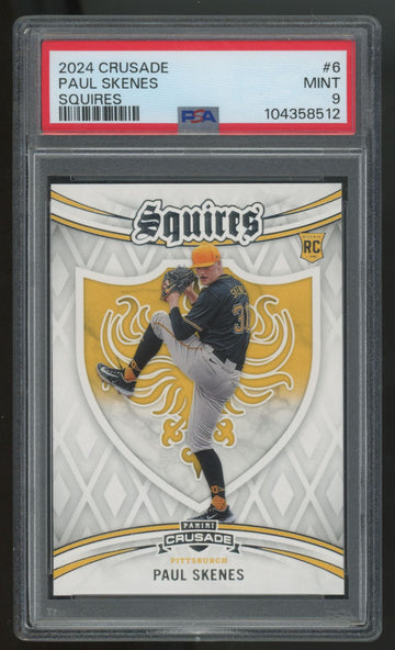2024 Panini Crusade Paul Skenes RC Squires #6 PSA 9