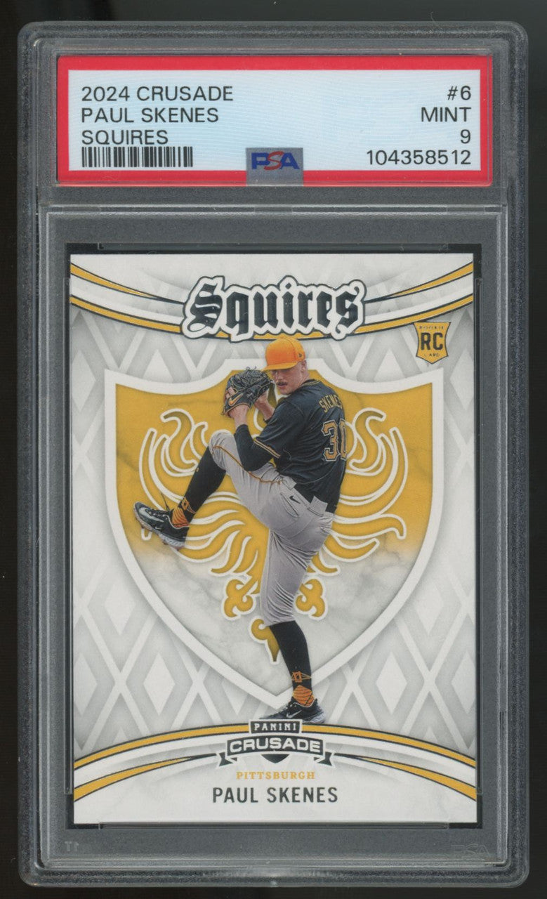 2024 Panini Crusade Paul Skenes RC Squires #6 PSA 9
