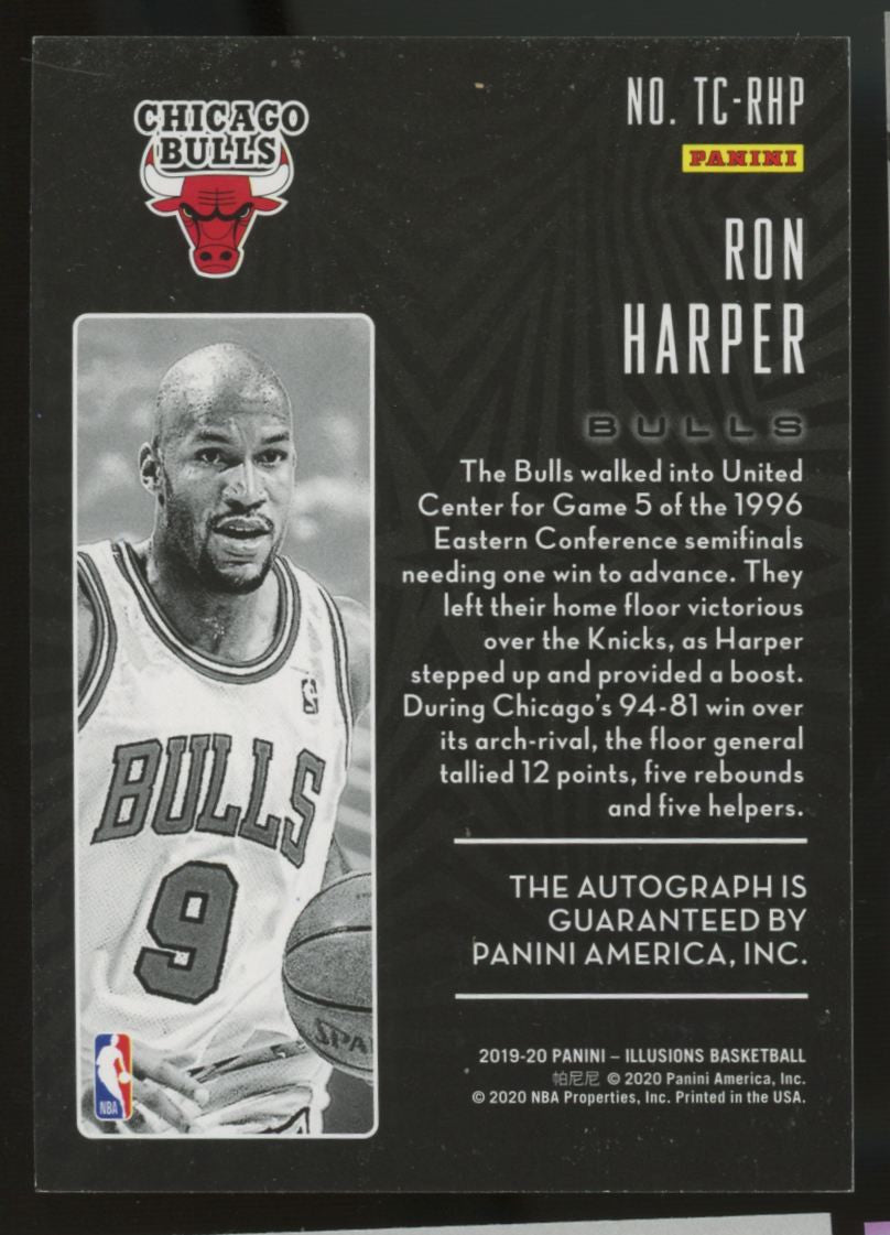 2019/20 Illusions Ron Harper Trophy Collection Auto #TC-RHP