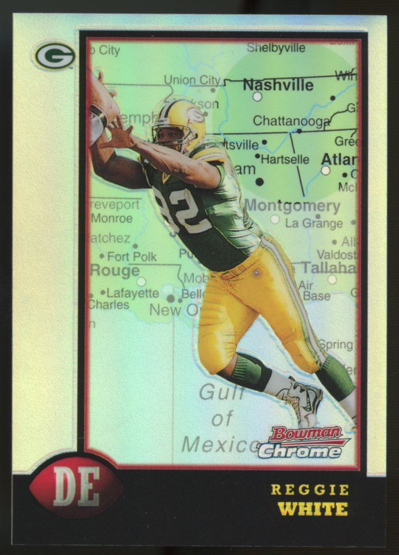 1998 Bowman Chrome Reggie White Interstate Refractor #127