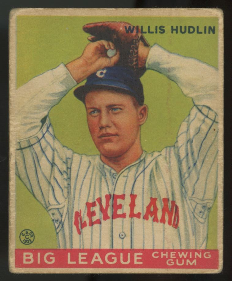 1933 Goudey Willis Hudlin #96 G/VG "A"