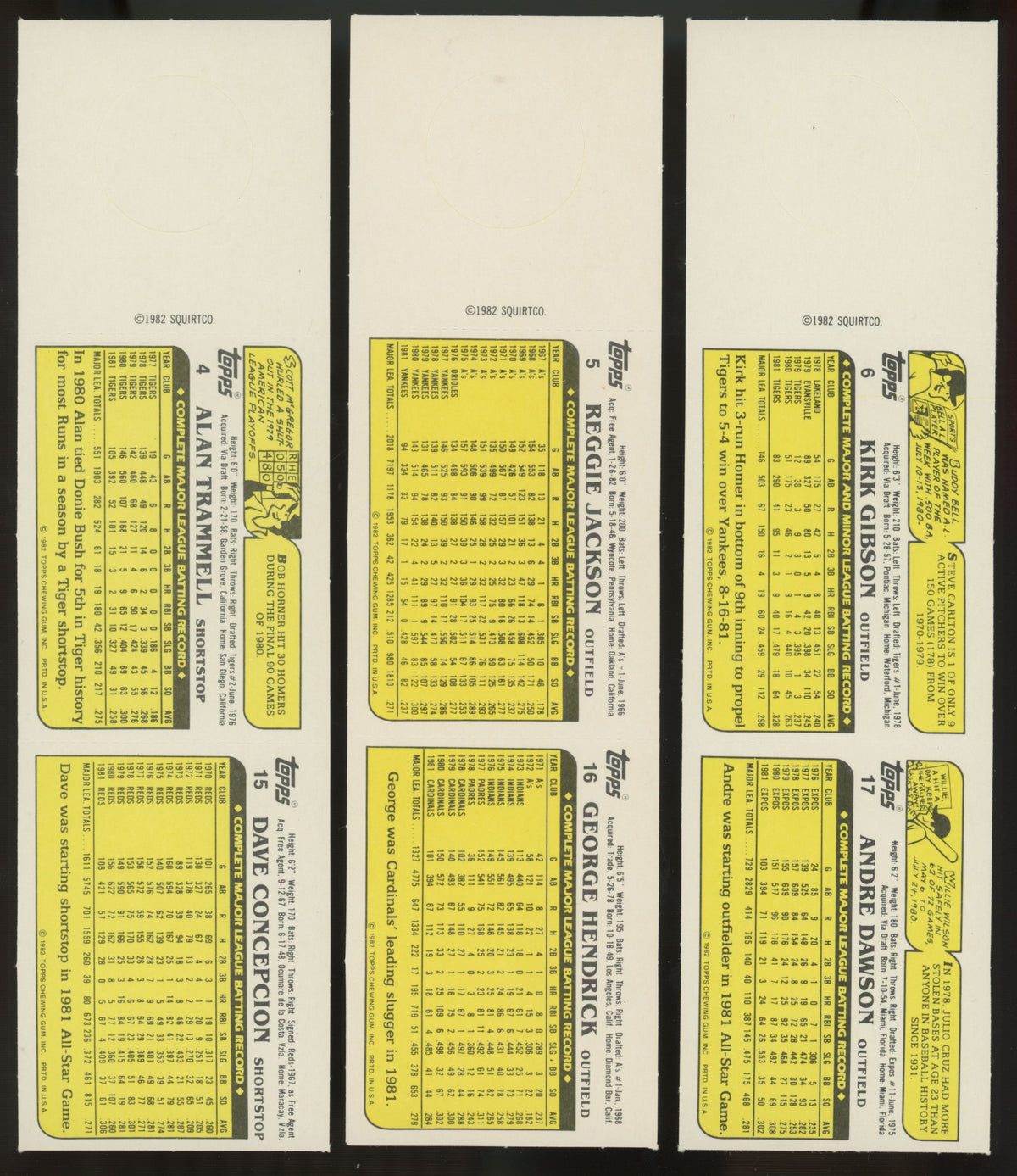 1982 Topps Squirt Baseball Complete Set (22/22)