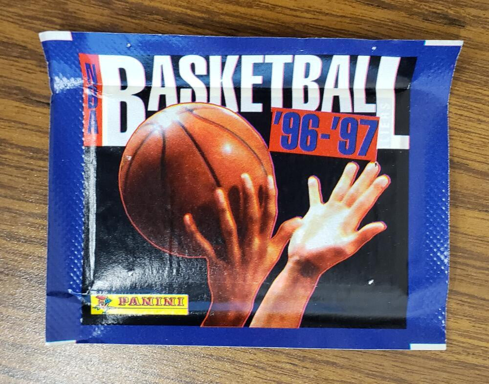 1996-97 Panini Lot of 50 Sealed Album Sticker Packs ~ Look for Kobe Rookie Stickers!
