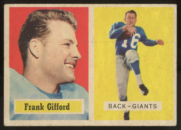 1957 Topps Frank Gifford #88 G/VG (Creases)