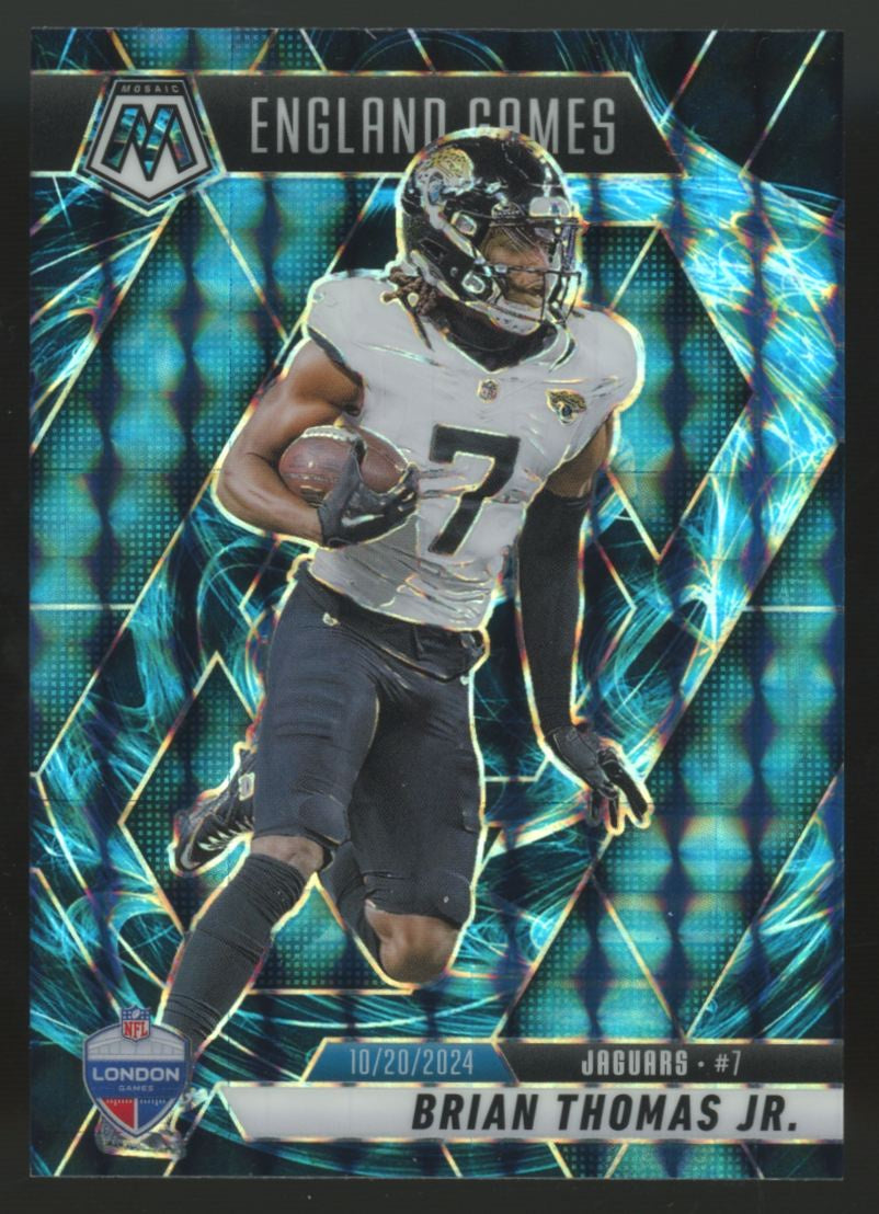2025 Panini Mosaic Brian Thomas Jr. Genesis Prizm SSP #256
